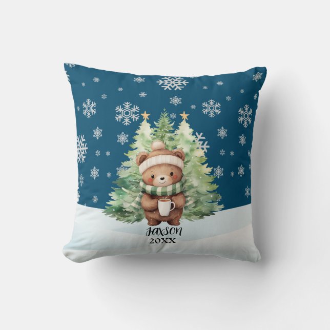 CHRISTMAS WOODLAND BEAR KUDDE (Framsida)