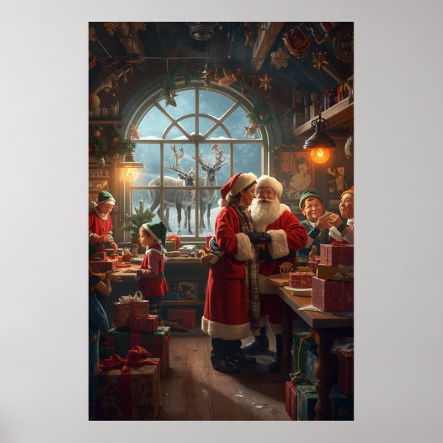 Christmas Workshop with Santa and Mrs Claus Poster (Framsidan)
