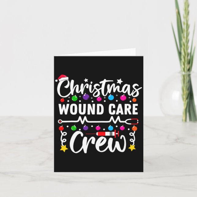 Christmas Wound Care Crew Nurse Xmas Nursing Rn Lp Kort (Framsida)