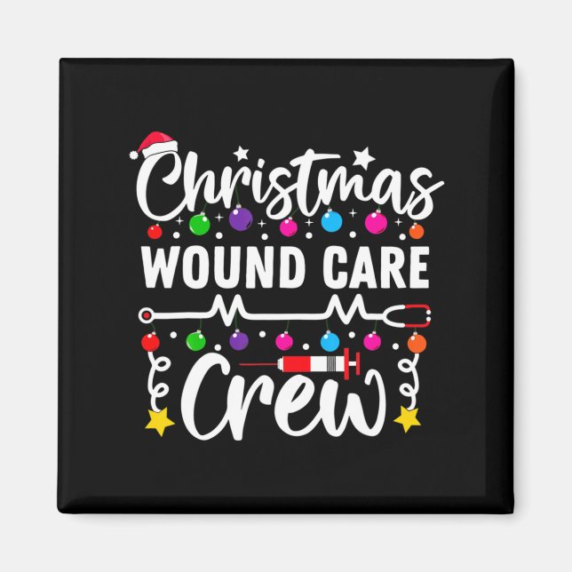 Christmas Wound Care Crew Nurse Xmas Nursing Rn Lp Magnet (Framsidan)