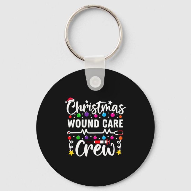Christmas Wound Care Crew Nurse Xmas Nursing Rn Lp Nyckelring (Framsida)