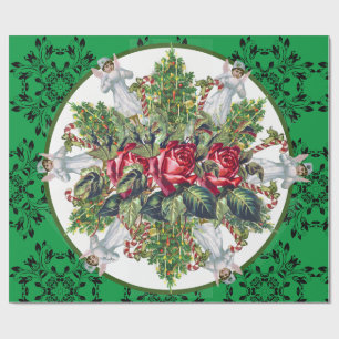 CHRISTMAS WRAPPAR ÄNGLAR ROSOR JULGRANAR PRESENTPAPPER