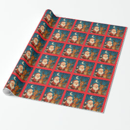 Christmas Wrapping Paper - Giftwrap - Santa Clause Presentpapper