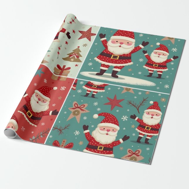 Christmas Wrapping Paper Presentpapper (Utrullad)
