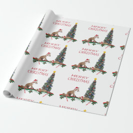 Christmas wrapping paper, wildlife presentpapper