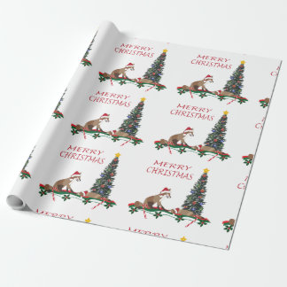 Christmas wrapping paper, wildlife  presentpapper