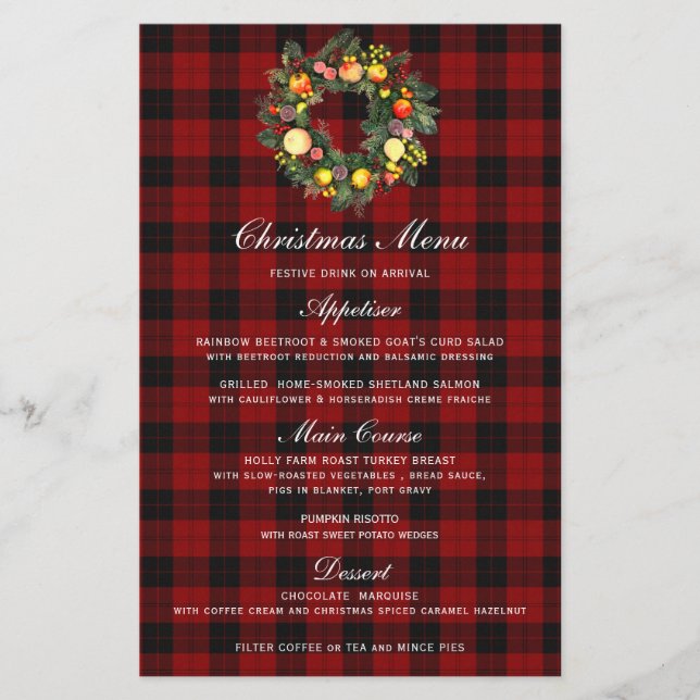 CHRISTMAS WREATH | CHRISTMAS MENU (Framsida)