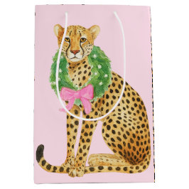 Christmas Wreath Leopard 