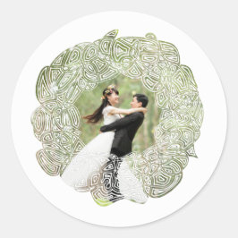 Christmas Wreath Stickers Runt Klistermärke