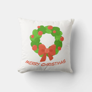 Christmas Wreath Throw Pillow Kudde