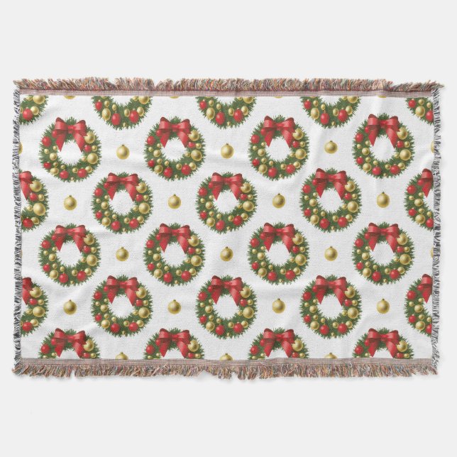 Christmas Wreaths Filt (Framsidan)