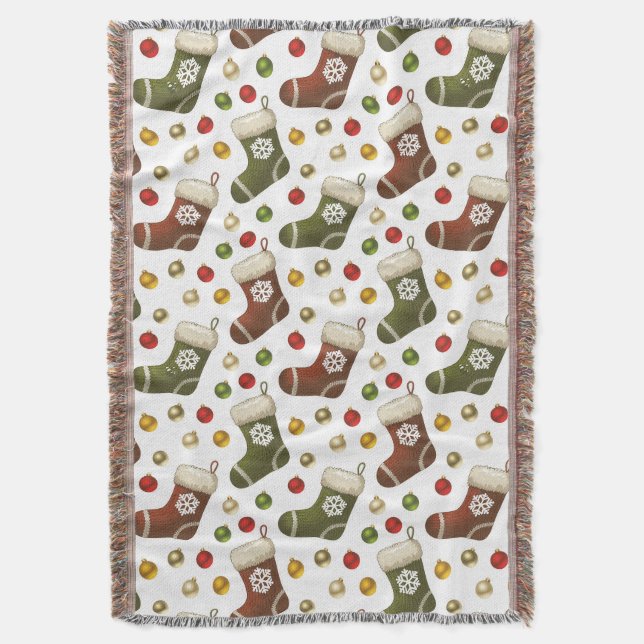 Christmas Wreaths Filt (Framsidan Vertikal)