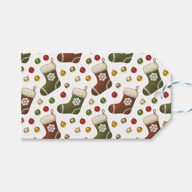 Christmas Wreaths Presentetikett (Framsidan (Horisontell))