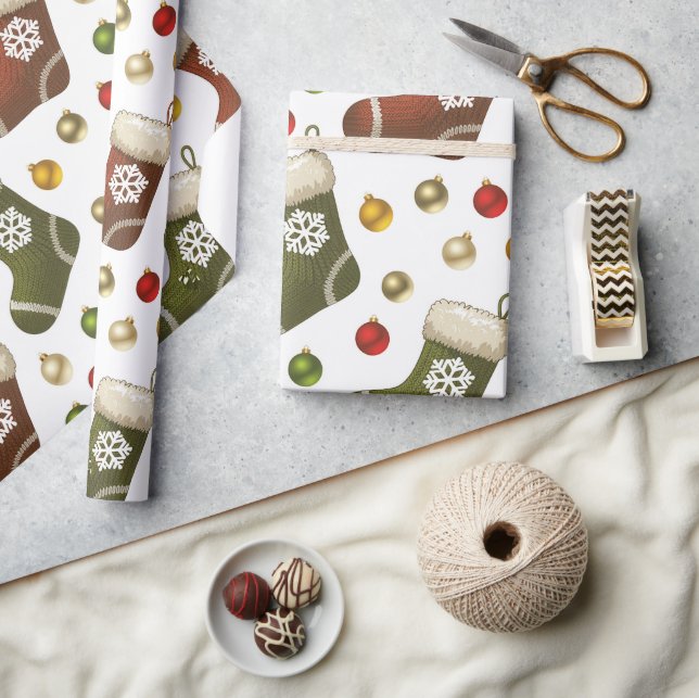 Christmas Wreaths Presentpapper (Hantverk)
