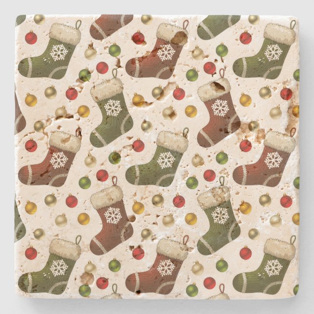 Christmas Wreaths Stenunderlägg (Framsidan)