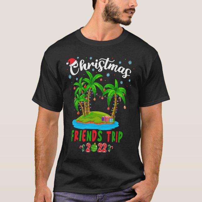 Christmas Xmas Cruise Vacation Family Group T Shirt (Framsida)