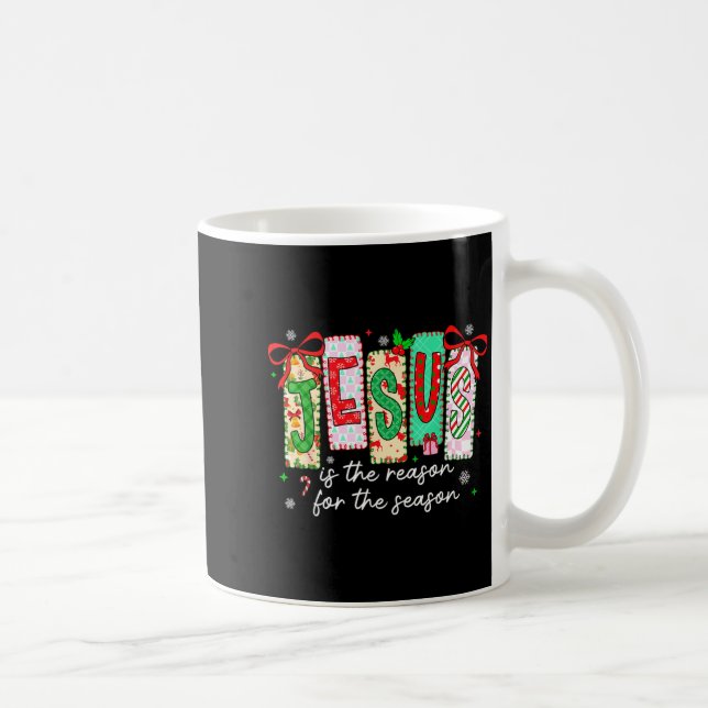 Christmas Xmas Jesus Is The Reason For The Season  Kaffemugg (Höger)