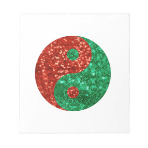 christmas yin yang anteckningsblock