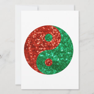 christmas yin yang julkort