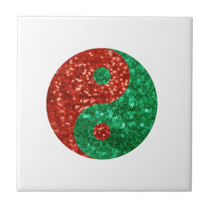 christmas yin yang kakelplatta