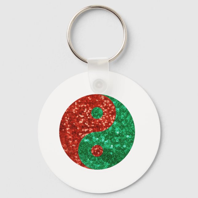 christmas yin yang nyckelring (Framsida)