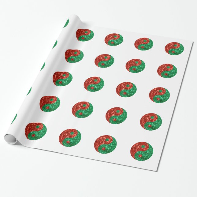 christmas yin yang presentpapper (Utrullad)