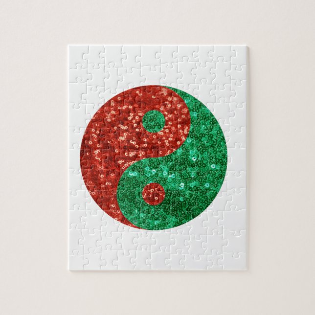christmas yin yang pussel (Vertikal)