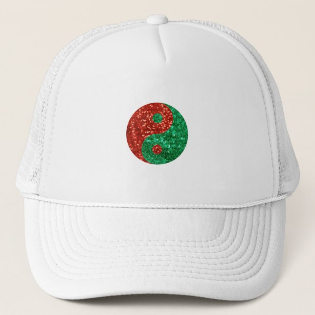 christmas yin yang truckerkeps (Framsida)