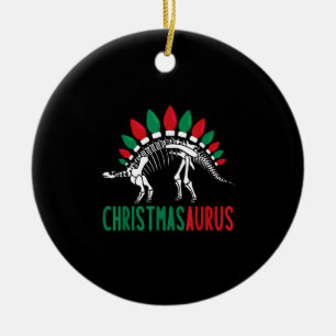 Christmasaurus Cute jul Dinosaur Träd Rex Di Julgransprydnad Keramik