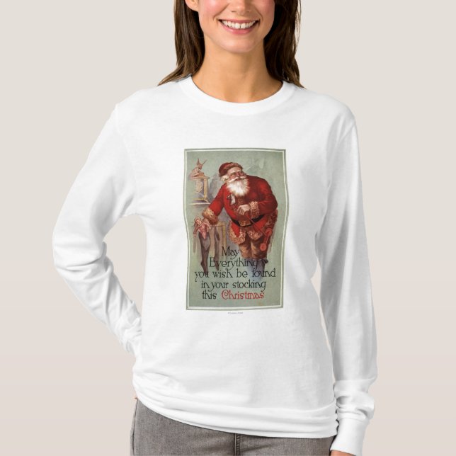 ChristmasFinding allt i dig strumpa Tee Shirt (Framsida)