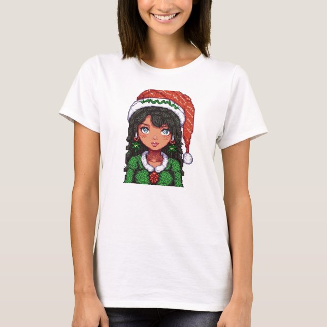 Christmasgirl Tshirt T Shirt (Framsida)