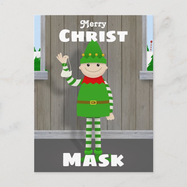 Christmask Helg Vykort (Framsida)