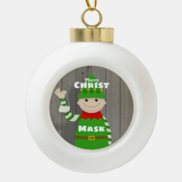Christmask Julgranskula Keramik