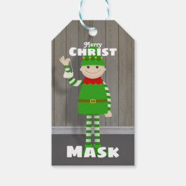 Christmask Presentetikett