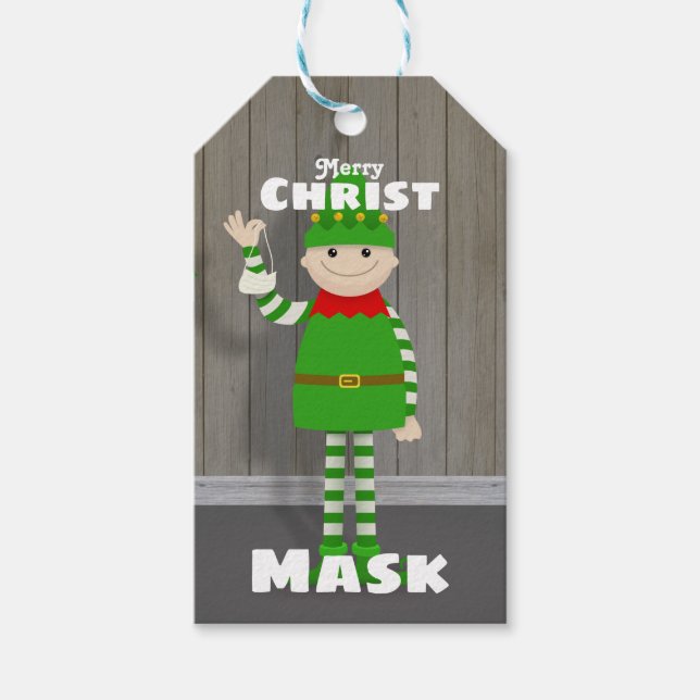 Christmask Presentetikett (Framsidan)