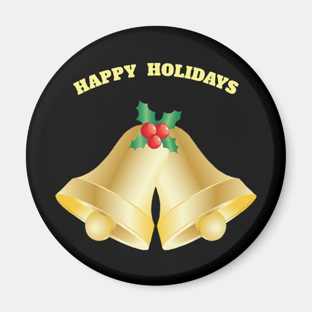 CHRISTMASMAGNETS, ROUND, FAVORS, STOCKSTUFFER MAGNET (Framsidan)