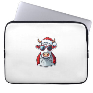 Christmasoutfit Julafton God jul Tshirt Cow Ch Laptop Fodral