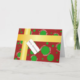 Christmaspackage-hälsningskort Helgkort