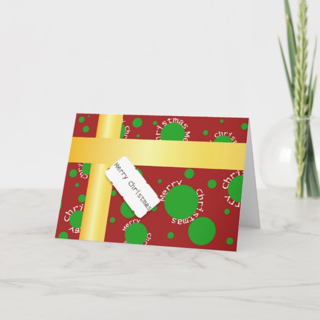 Christmaspackage-hälsningskort Helgkort (Framsida)