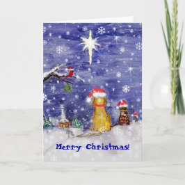 CHRISTMASPETSNOW, God jul! Helgkort