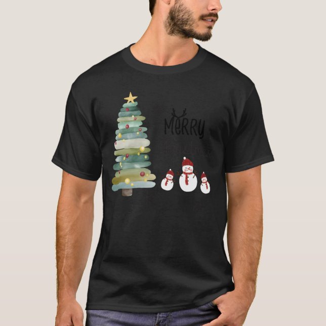 Christmasree jul Women God jul-flicka T Shirt (Framsida)