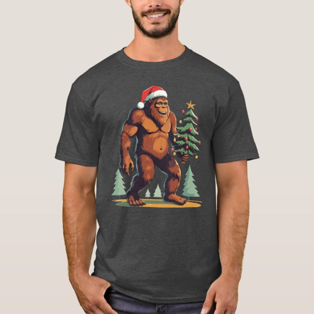 Christmasree Santa Hat-flicka T Shirt (Framsida)