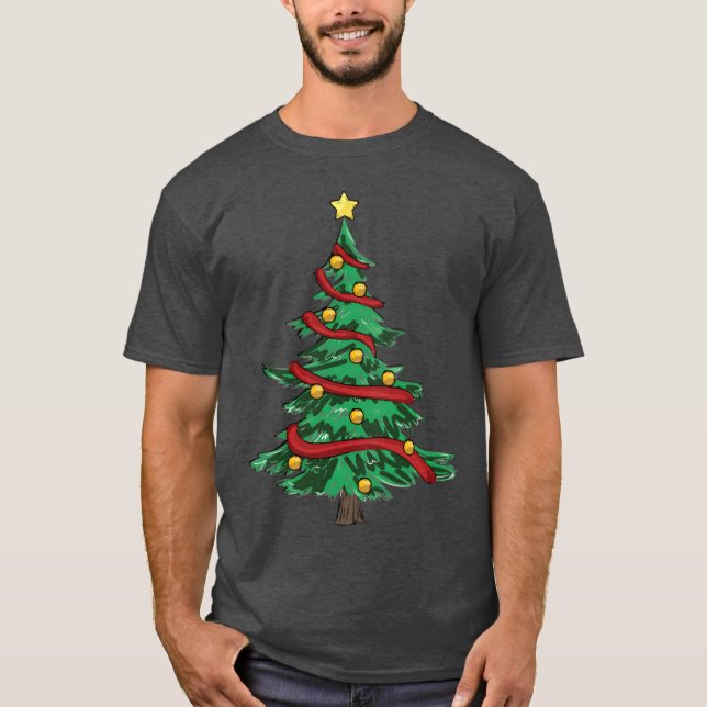 Christmasree-vintagen T Shirt (Framsida)