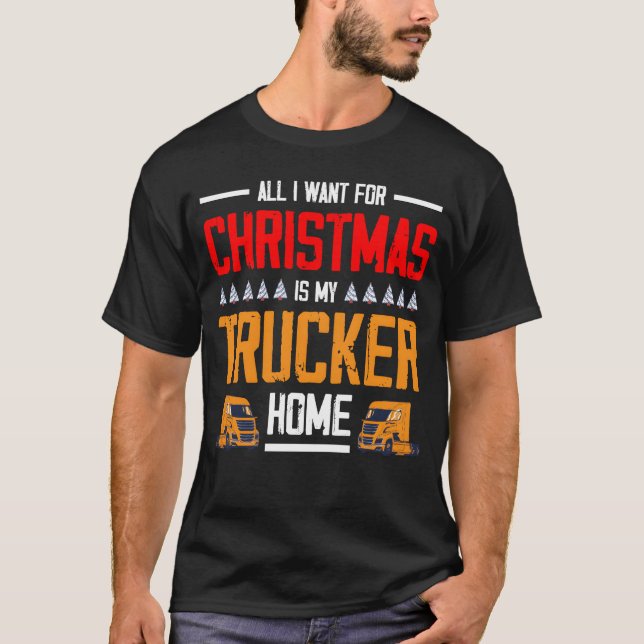 Christmasrucker-vän T Shirt (Framsida)