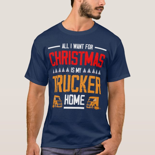 Christmasrucker-vän T Shirt (Framsida)