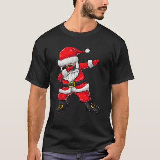 Christmass for Boys Girls Dabbing Santa Julafton K T Shirt