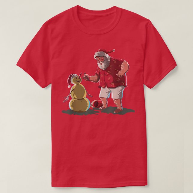 Christmastime 2021 Julafton är på väg till Santas  T Shirt (Design framsida)