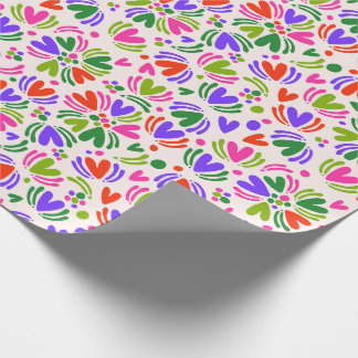 Christmasy Colorful Hearts and Polka dots Presentpapper