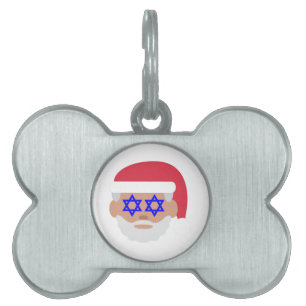 christmukah jultomten emoji ID-bricka husdjur