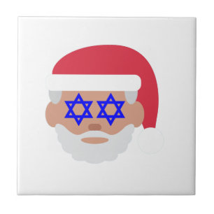 christmukah jultomten emoji kakelplatta